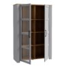 BOHOL 2 Doors Display Cabinet in Riviera Oak & Grey Oak - Image 3