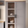 BOHOL 2 Doors Display Cabinet in Riviera Oak & Grey Oak - Image 8