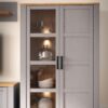 BOHOL 2 Doors Display Cabinet in Riviera Oak & Grey Oak - Image 9