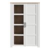 BOHOL 2 Doors Display Cabinet in Riviera Oak & White - Image 2