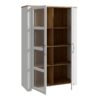 BOHOL 2 Doors Display Cabinet in Riviera Oak & White - Image 3