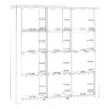 BOHOL 3 Doors Large Display Cabinet in Riviera Oak & Navy - Image 11