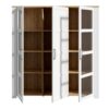 BOHOL 3 Doors Large Display Cabinet in Riviera Oak & White - Image 3