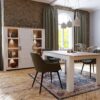 BOHOL 3 Doors Large Display Cabinet in Riviera Oak & White - Image 6