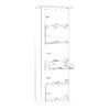 BOHOL 2 Door 1 Drawer Narrow Display Cabinet in Riviera Oak & White - Image 12