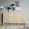 CALASETTA 3 Doors Sideboard in Rattan - Image 8