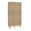 CALASETTA 2 Doors Display Cabinet in Rattan