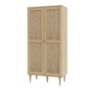CALASETTA 2 Doors Display Cabinet in Rattan - Image 3