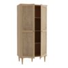 CALASETTA 2 Doors Display Cabinet in Rattan - Image 4