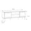 CALASETTA 2 Doors1 Shelf TV Unit in Rattan - Image 11