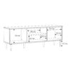 CALASETTA 2 Doors1 Shelf TV Unit in Rattan - Image 12