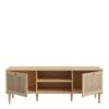 CALASETTA 2 Doors1 Shelf TV Unit in Rattan - Image 5