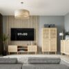 CALASETTA 2 Doors1 Shelf TV Unit in Rattan - Image 9