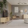 CALASETTA 2 Doors1 Shelf TV Unit in Rattan - Image 8
