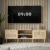 CALASETTA 2 Doors1 Shelf TV Unit in Rattan - Image 10