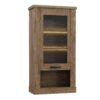 CORONA 1 Door Wall Display Cabinet in Tabak Oak - Image 4