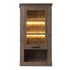 CORONA 1 Door Wall Display Cabinet in Tabak Oak - Image 5