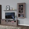 CORONA 1 Door Wall Display Cabinet in Tabak Oak - Image 6
