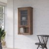 CORONA 1 Door Wall Display Cabinet in Tabak Oak - Image 8