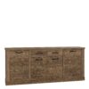 CORONA 4 Doors 2 Drawers Chest of Drawers in Tabak Oak