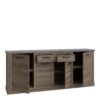 CORONA 4 Doors 2 Drawers Chest of Drawers in Tabak Oak - Image 3
