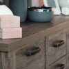 CORONA 4 Doors 2 Drawers Chest of Drawers in Tabak Oak - Image 4