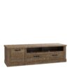 CORONA 1 Door 2 Drawers TV Unit in Tabak Oak