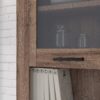 CORONA 2 Doors 1 Drawer 3 Shelves Narrow Display Cabinet in Tabak Oak - Image 4