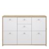 BEST CHEST Storage Cabinet with 2 Drawers & 5 Doors in Artisan Oak & White - Image 2