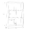 BEST CHEST Storage Cabinet with 6 Doors in Concrete Optic Dark Grey & Old-Wood Vintage - Image 7
