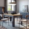 BOHOL Extending Dining Table 160-207cm in Riviera Oak & Navy - Image 5