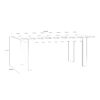 BOHOL Extending Dining Table 160-207cm in Riviera Oak & Navy - Image 8