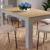 BOHOL Extending Dining Table 160-207cm in Riviera Oak & Grey Oak - Image 6