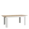 BOHOL Extending Dining Table 160-207cm in Riviera Oak & White - Image 3
