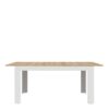 BOHOL Extending Dining Table 160-207cm in Riviera Oak & White - Image 4