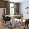 BOHOL Extending Dining Table 160-207cm in Riviera Oak & White - Image 5