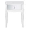 BAROQUE Mirrored Nightstand in White