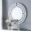 KORY Diamond Crush Round Wall Mirror