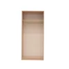CREMONA 2 Doors Wardrobe - 95cm in Cappuccino Gloss & Sonoma Oak - Image 2