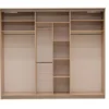 CREMONA 3 Sliding Doors Wardrobe - 270cm in Sonoma Oak - Image 3