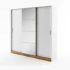 DENTRO DT-01 Sliding Door Wardrobe 220cm in White Matt