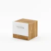 DENTRO Left Bedside Cabinet in White Matt & Oaak Sterling