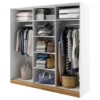 DENTRO DT-01 Sliding Door Wardrobe 220cm in White Matt - Image 2