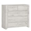 ANGEL Package - 1 Drawer Bedside Cabinet, 2+3 Chest of Drawers, 2 Doors 2 Drawers Fitted Wardrobe in White Oak - Image 7