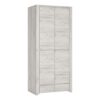 ANGEL Package - 1 Drawer Bedside Cabinet, 2+3 Chest of Drawers, 2 Doors 2 Drawers Fitted Wardrobe in White Oak - Image 4
