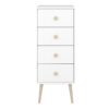 GAIA Chest of 4 Drawers in Pure White - Image 4
