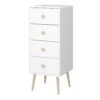 GAIA Chest of 4 Drawers in Pure White - Image 3