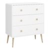 GAIA Chest of 3 Drawers in Pure White