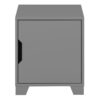 LOKE Bedside Table with 1 Door in Folkestone Grey - Image 4