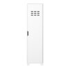 LOKE 1 Door Wardrobe in Pure White - Image 2